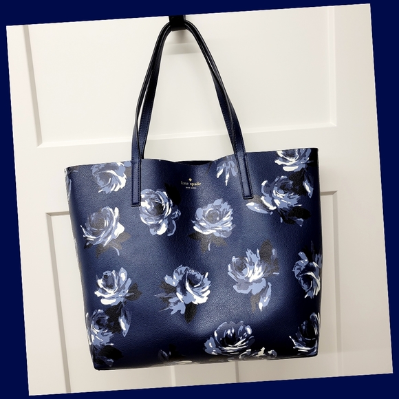 NEW KATE SPADE MYA ARCH PLACE REVERSIBLE LEATHER TOTE BAG - Picture 4 of 10